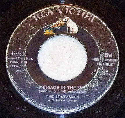 The Statesmen Quartet - I Follow Jesus / Message In The Sky
