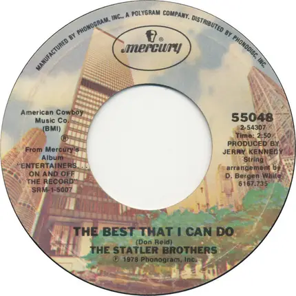 The Statler Brothers - The Official Historian On Shirley Jean Berrell