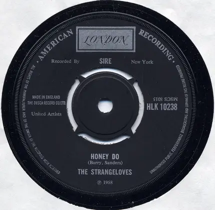 The Strangeloves - Honey Do / I Wanna Do It