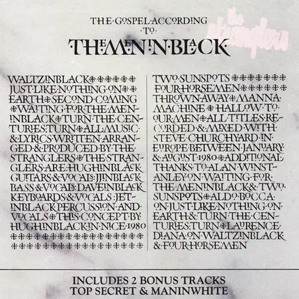The Stranglers - (The Gospel According To) The Meninblack