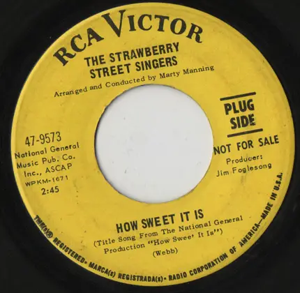 The Strawberry Street Singers - How Sweet It Is / Step To The Rear