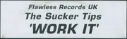12inch Vinyl Single - The Sucker Tips / D'Allergic - Work It / FT Index