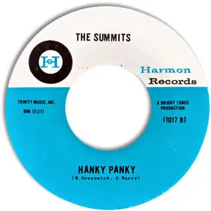 The Summits - He's An Angel /Hanky Panky