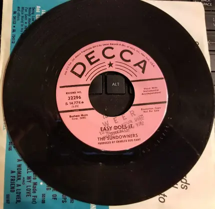 The Sundowners - Easy Does It / Sunny Day People