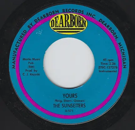 The Sunsetters - Summertime In Venice / Yours