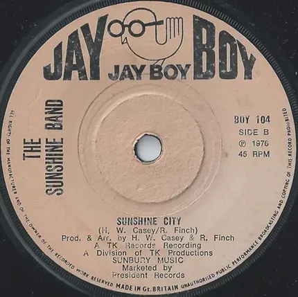 The Sunshine Band - Rock Your Baby / Sunshine City