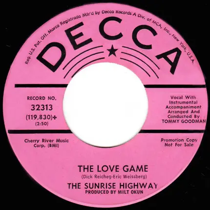 The Sunrise Highway - The Love Game