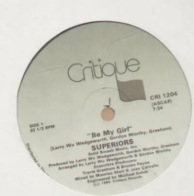 The Superiors - Be My Girl