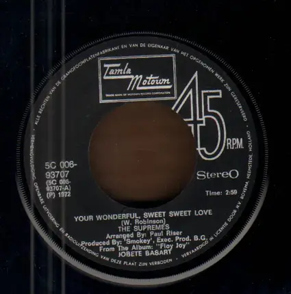 The Supremes - Your Wonderful, Sweet Sweet Love