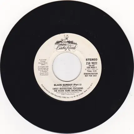The Sweet Inspirations Featuring Richie Rome Orchestra - Black Sunday