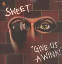LP - The Sweet - Give Us A Wink = 甘い誘惑 - Die-Cut Gimmick cover