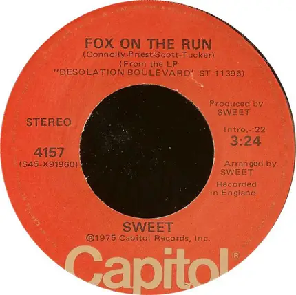 The Sweet - Fox On The Run