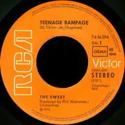 7inch Vinyl Single - The Sweet - Teenage Rampage / Own Up, Take A Look At Yourself