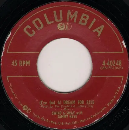 The Swing & Sway Strings With Sammy Kaye - Sittin' And Waitin' / (I've Got A) Dream For Sale