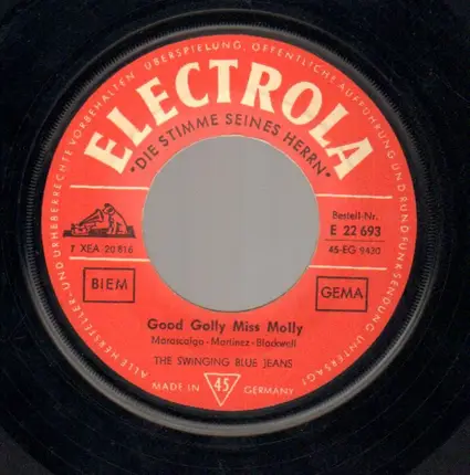The Swinging Blue Jeans - Good Golly Miss Molly / Shaking Feeling