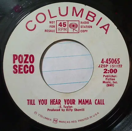 The Pozo-Seco Singers - High On Life / Did You Hear Your Mama Call