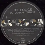 LP - The Police - Outlandos D'Amour - black labels