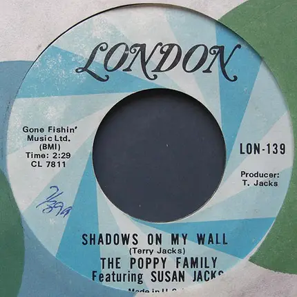 The Poppy Family Featuring Susan Jacks - That's Where I Went Wrong / Shadows On My Wall