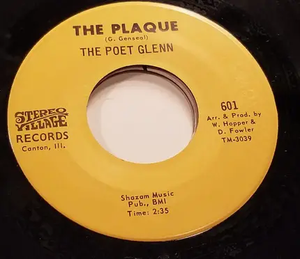 The Patriots Featuring David Kuchan / The Poet Glenn - Pueblo / The Plaque