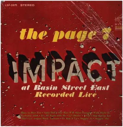 The Page 7 - Impact At Basin Street East
