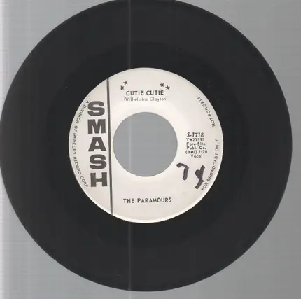 The Paramours - Miss Social Climber / Cutie, Cutie