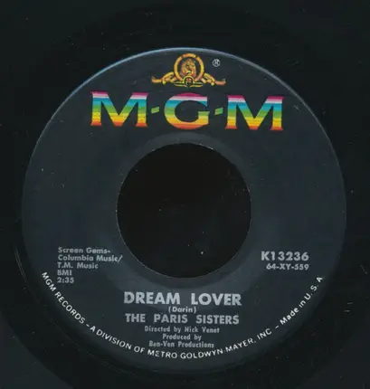 The Paris Sisters - Dream Lover / Lonely Girl