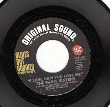 The Paris Sisters / Ned Miller - I Love How You Love Me / From A Jack To A King