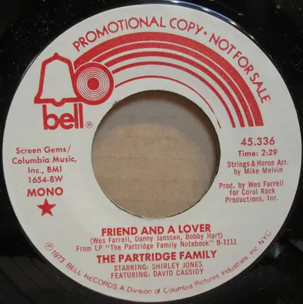 The Partridge Family - Friend And A Lover
