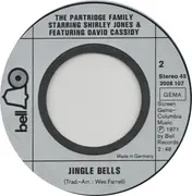 7inch Vinyl Single - The Partridge Family Starring Shirley Jones Featuring David Cassidy - White Christmas / Jingle Bells