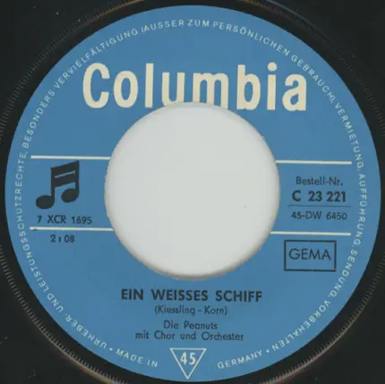 The Peanuts - Ein Weisses Schiff / Aha