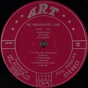 LP - The Personalities - The Personalities - 'Live' ...Volume Five