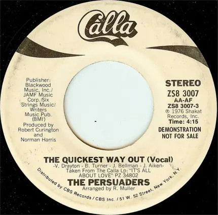 The Persuaders - The Quickest Way Out