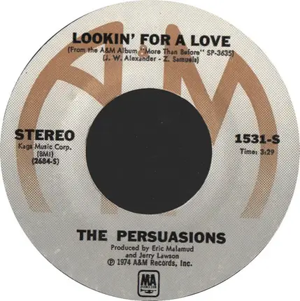 The Persuasions - I Really Got It Bad For You / Lookin' For A Love
