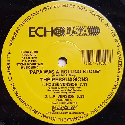The Persuasions - Papa Was A Rolling Stone
