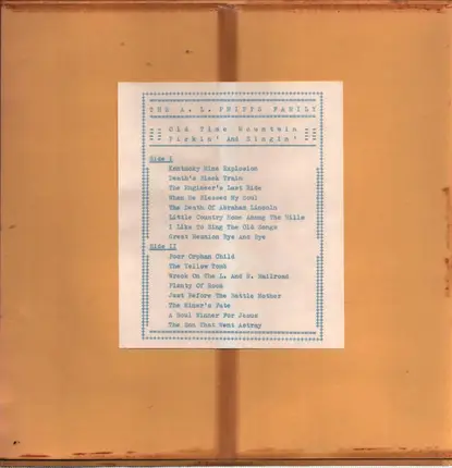 The Phipps Family - Old Time Mountain Pickin' And Singin'