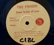 7inch Vinyl Single - The Phoids - Seven Inches of Love - Clear Blue