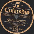 Schellack - The Piccadilly Players - Love lies / I lift up my finger and say tweet tweet