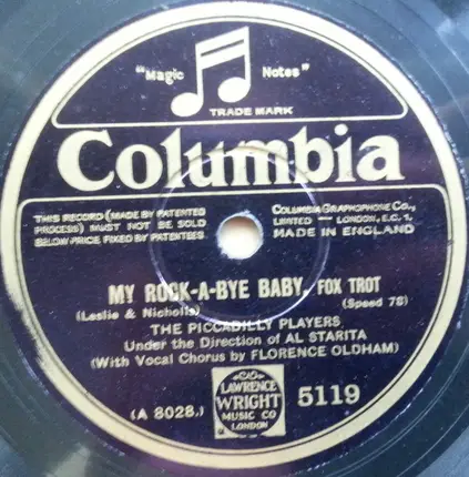 The Piccadilly Players - Virginia / My Rock-A-Bye Baby