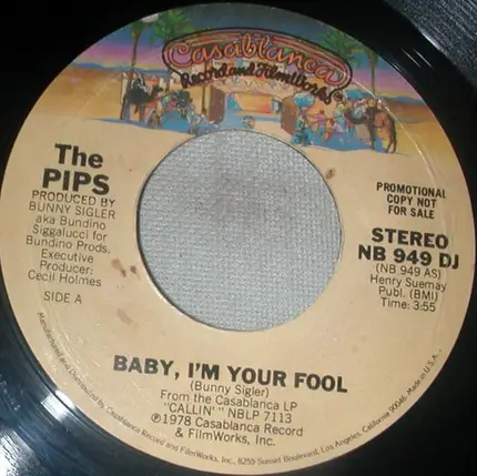 The Pips - Baby I'm Your Fool
