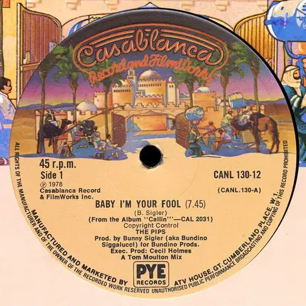 The Pips - Baby I'm Your Fool
