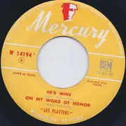 7inch Vinyl Single - The Platters - He's Mine - EP