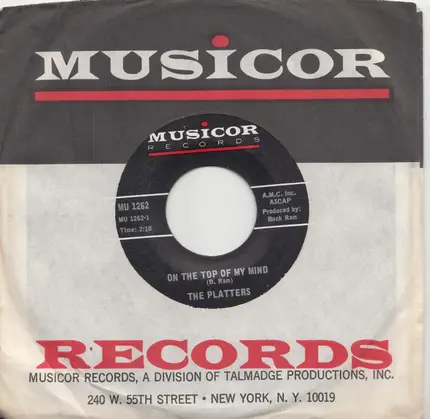 The Platters - On The Top Of My Mind