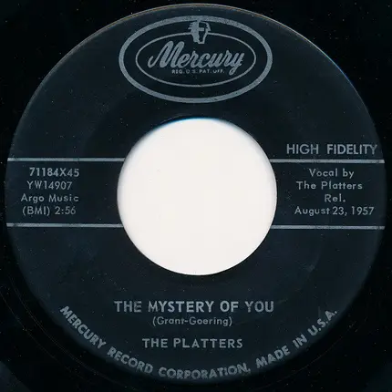The Platters - Only Because / The Mystery Of You
