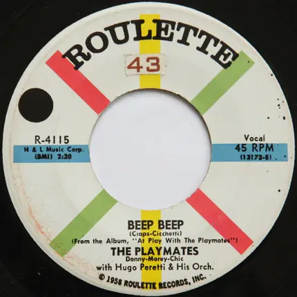 The Playmates With The Hugo Peretti Orchestra - Beep Beep / Your Love