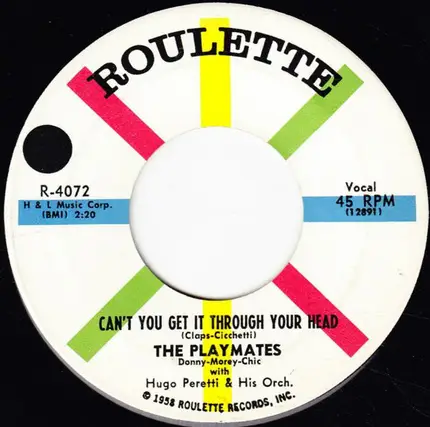 The Playmates With The Hugo Peretti Orchestra - Don't Go Home / Can't You Get It Through Your Head