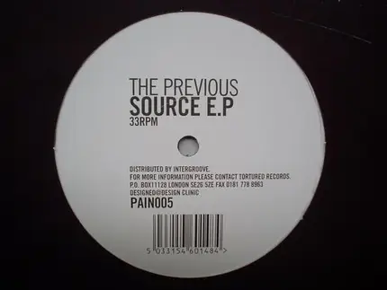 The Previous - Source E.P