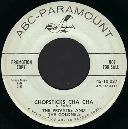 The Privates And The Colonels - The Cannons On Bunker Hill / Chopsticks Cha Cha