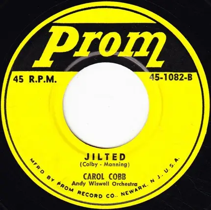 The Promenaders / Carol Cobb , Andy Wiswell Orchestra - Poor Butterfly / Jilted