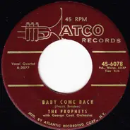 The Prophets With George Cook Orchestra - Baby Come Back