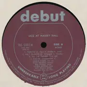 LP - The Quintet - Jazz At Massey Hall - Insert